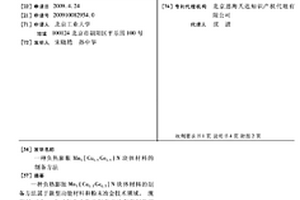 負熱膨脹Mn3(Cu0.5Ge0.5)N塊體材料的制備方法