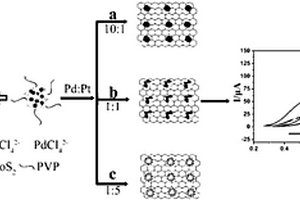 形貌可控的鉑鈀/二硫化鉬納米復(fù)合材料的制備方法
