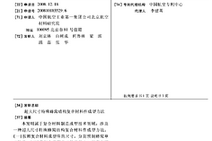 超大尺寸特殊蜂窩結(jié)構(gòu)復(fù)合材料件成型方法