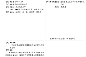 白炭黑/溶聚丁苯橡膠納米復合材料的制備方法