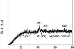 鈷氮共摻雜的氮碳材料載體負(fù)載的納米氮化鎳鐵復(fù)合材料及其制備方法和應(yīng)用