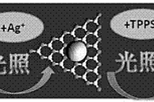 分步光催化制備四(對(duì)磺酸基苯基)卟啉銀/銀/氮化碳納米片復(fù)合材料的方法