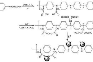 N-取代羧基聚苯胺/硫化鎘量子點復(fù)合材料的制備方法