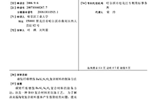 碳短纖維增強BaAl2Si2O8復合材料的制備方法