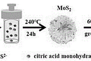 雙功能MoS<sub>2</sub>/ZnO復合材料的制備方法