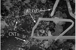 Al4O4C晶須/碳納米管復(fù)合材料的合成方法