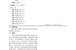 新型高吸水樹脂/無機納米粒子復(fù)合材料及其制備方法和用途