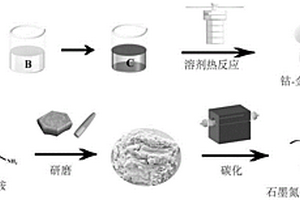 蓖麻果狀的石墨氮化碳納米管/鈷/碳復(fù)合材料及其制備方法