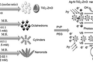 組裝N-Ag-TiO<sub>2</sub>-ZnO納米籠用于可見光下的甲基黃降解反應(yīng)