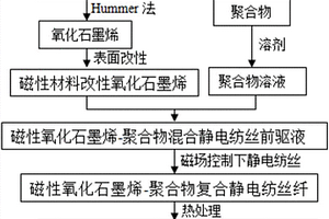 陣列式磁性還原氧化石墨烯-炭納米纖維的制備方法