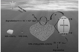 多氮共軛有機分子修飾MIL-125(Ti)制備核殼光催化劑的方法