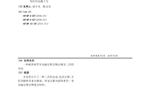 碳納米管導(dǎo)電硫化聚合物正極及二次鋁電池