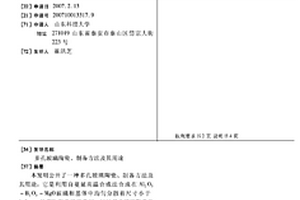 多孔玻璃陶瓷、制備方法及其用途