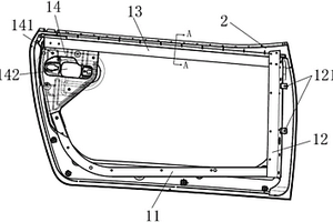汽車車門外板總成安裝結(jié)構(gòu)