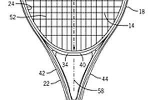 構(gòu)造成相對于縱向軸線在多個方向上具有增大的柔韌性的球拍
