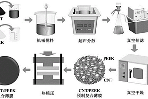 CNT/PEEK熱塑性復(fù)合薄膜的制備方法