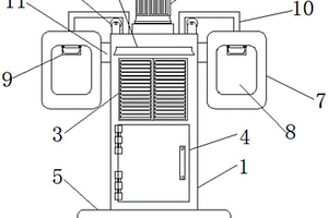 具有隱藏充電孔的新能源汽車充電樁