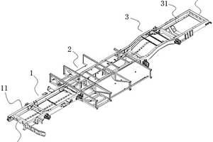 用于新能源客車的分段式半承載車架