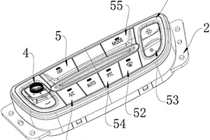 電子換擋與空調(diào)開關(guān)集成裝置和新能源物流汽車