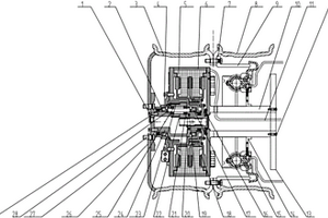 雙式車輪輪轂電機(jī)總成拓?fù)浣Y(jié)構(gòu)、新能源汽車