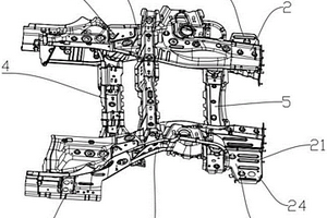 增程式新能源汽車獨立后懸架的車身加強(qiáng)結(jié)構(gòu)及汽車