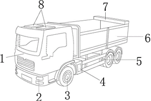 具有防揚(yáng)塵功能的新能源渣土車