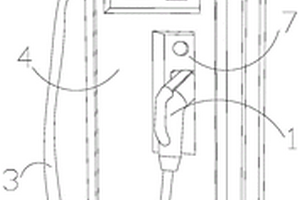 線纜垂向收納除沙的新能源汽車充電樁
