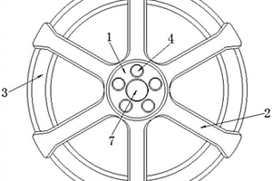 螺栓固定的新能源車(chē)輪轂