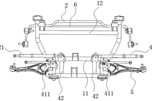 新能源汽車橫拉桿式后懸架