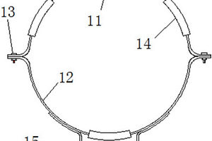 用于固定新能源客車中儲氣筒的抱箍