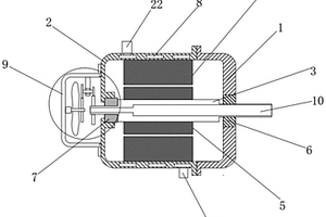 具有多重內(nèi)置風(fēng)冷散熱結(jié)構(gòu)的新能源汽車電機(jī)