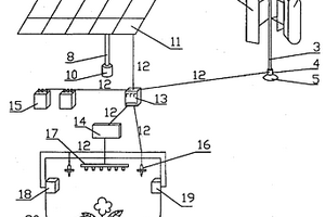 太陽能光伏發(fā)電與風(fēng)電互補應(yīng)用在盆栽植物上的培育裝置