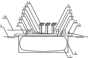 靠水體上層中氣囊浮力支撐的太陽(yáng)能光伏電站