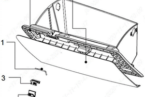 新能源車手套箱隱藏式掛鉤
