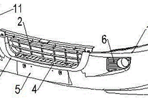 新能源電動客車前保險杠總成結(jié)構