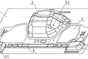 新能源汽車發(fā)動機艙前圍板組合模具