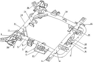 新能源汽車前副車架結(jié)構(gòu)