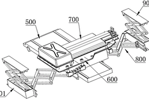 新能源汽車快換電池機器人用車輛舉升裝置