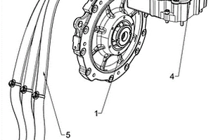 電動汽車驅動電機三相線的固定結構