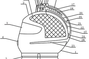 安裝納米防霧薄膜觀察窗和微型空氣凈化器的防霧霾頭盔