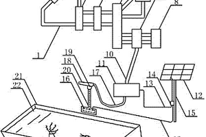 太陽能制冷凍水應(yīng)用在向龍蝦養(yǎng)殖溝中噴冷水的降溫裝置