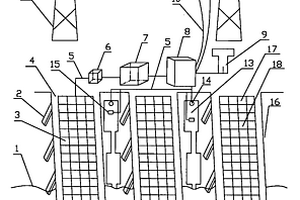 沿海灘涂高架橋式太陽能電站向橋下養(yǎng)殖場的供電裝置
