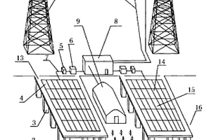 沿海灘涂上方建高架橋式太陽能電站的并網供電裝置