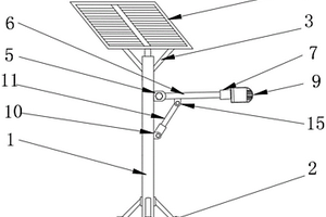 可調(diào)照射角度的太陽(yáng)能LED路燈