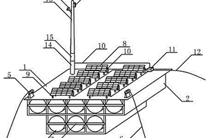 在帶拋錨的插入式聯(lián)排浮筒平臺(tái)上建造太陽能光伏電站