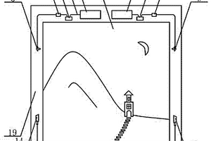 光伏發(fā)電應(yīng)用在油畫文化作品的配色立體LED照明裝置