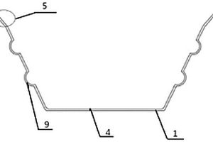 用于光伏板安裝的導(dǎo)水支架