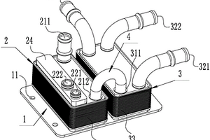 串聯(lián)式六通電池板式換熱器