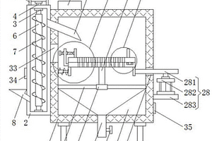 具有自動(dòng)送料功能的新材料生產(chǎn)用原料篩選機(jī)