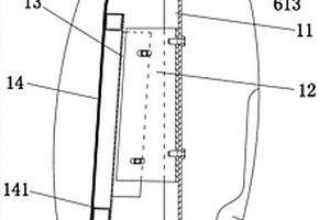 客車頂上電池艙的防水式滑移艙門結(jié)構(gòu)
